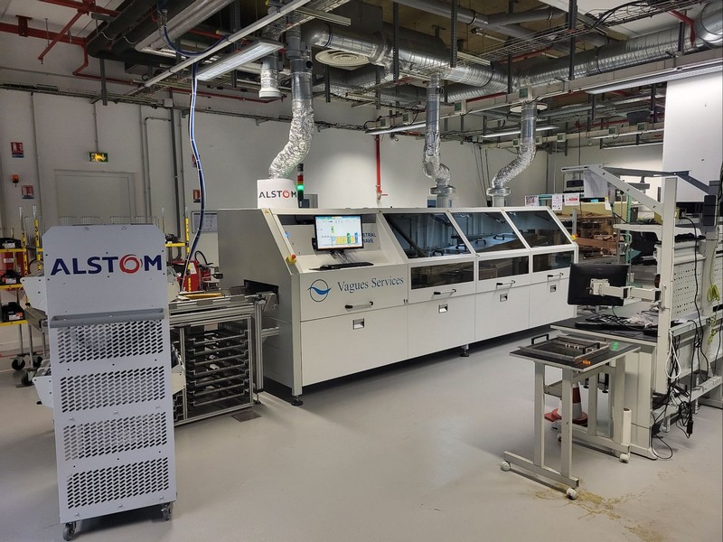 ALSTOM VILLEURBANNE – Nouvel investissement d’une Machine de brasage AUSTRAL WAVE avec transitique